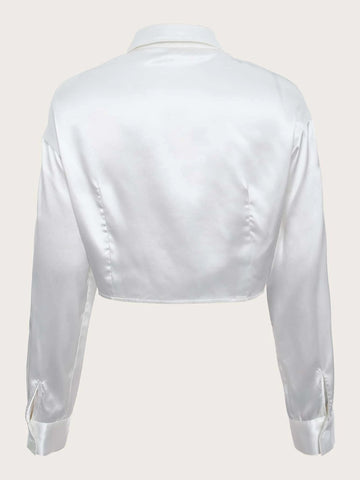 Drop Shoulder Bandana Hem Shirt Drop Shoulder Bandana Hem Shirt