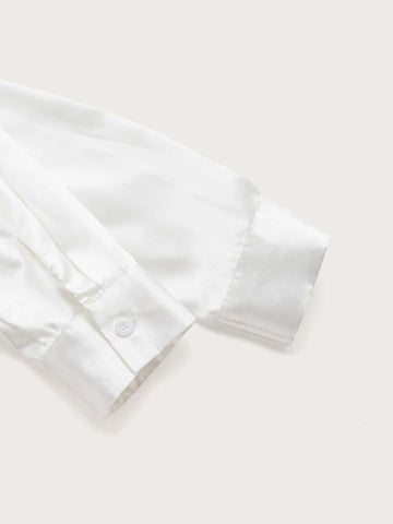 Drop Shoulder Bandana Hem Shirt Drop Shoulder Bandana Hem Shirt