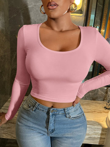 SXY Scoop Neck Crop Tee SXY Scoop Neck Crop Tee