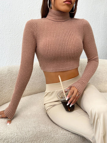 High Neck Crop Tee High Neck Crop Tee