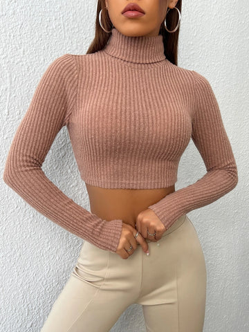 High Neck Crop Tee High Neck Crop Tee
