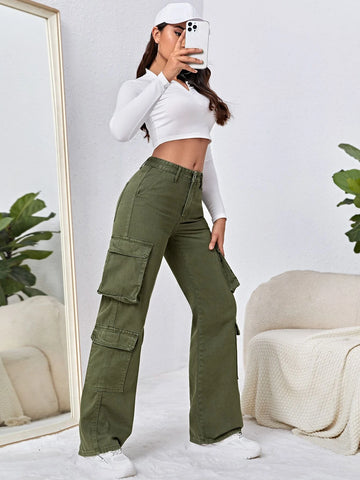 Flap Pocket Cargo Jeans Flap Pocket Cargo Jeans