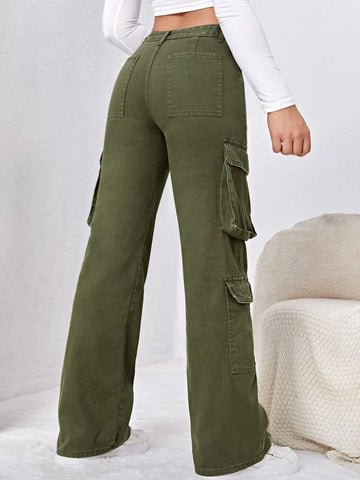 Flap Pocket Cargo Jeans Flap Pocket Cargo Jeans