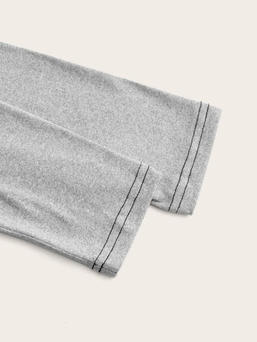 ROMWE Fairycore Star Print Colorblock Raglan Sleeve Tee ROMWE Fairycore Star Print Colorblock Raglan Sleeve Tee