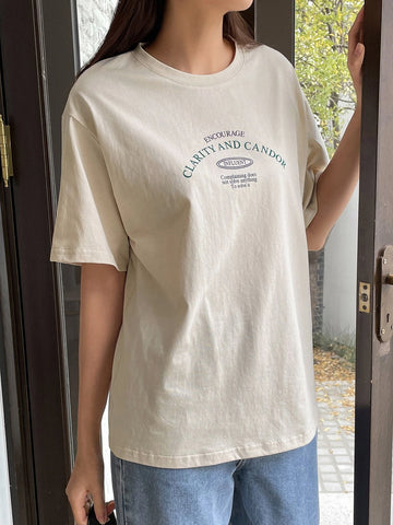 DAZY Slogan Graphic Tee DAZY Slogan Graphic Tee