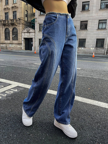 Washed Wide Leg Jeans Washed Wide Leg Jeans