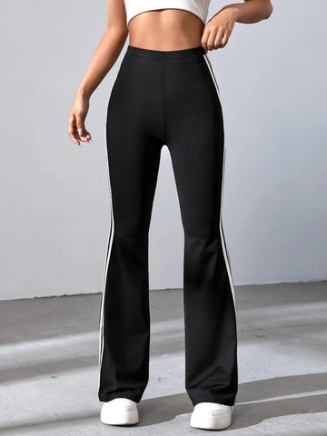 Striped Tape Flare Leg Pants Striped Tape Flare Leg Pants