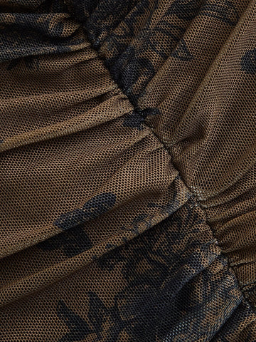 MOD Floral Print Hanky Hem Tee MOD Floral Print Hanky Hem Tee