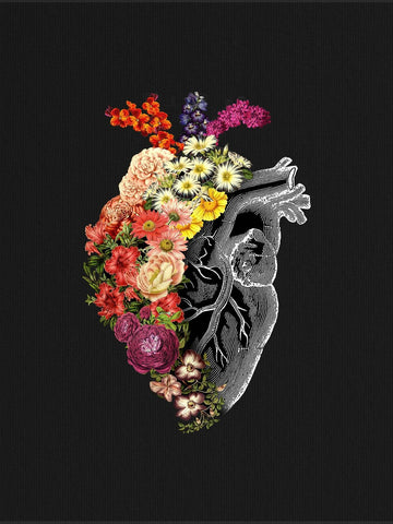 Floral & Heart Print Tee Floral & Heart Print Tee