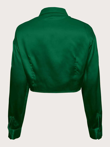 Drop Shoulder Bandana Hem Shirt Drop Shoulder Bandana Hem Shirt