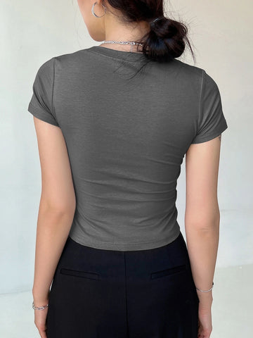 DAZY Star Print Crop Tee DAZY Star Print Crop Tee