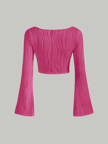 MOD Square Neck Asymmetrical Hem Crop Tee MOD Square Neck Asymmetrical Hem Crop Tee