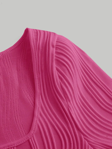 MOD Square Neck Asymmetrical Hem Crop Tee MOD Square Neck Asymmetrical Hem Crop Tee