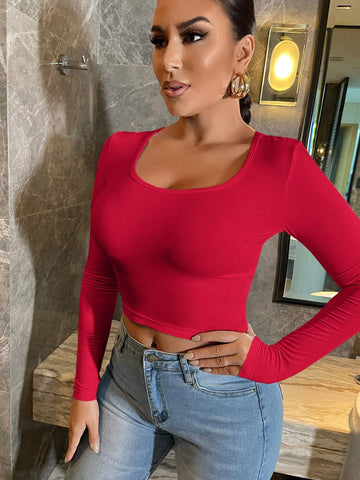 SXY Scoop Neck Crop Tee SXY Scoop Neck Crop Tee