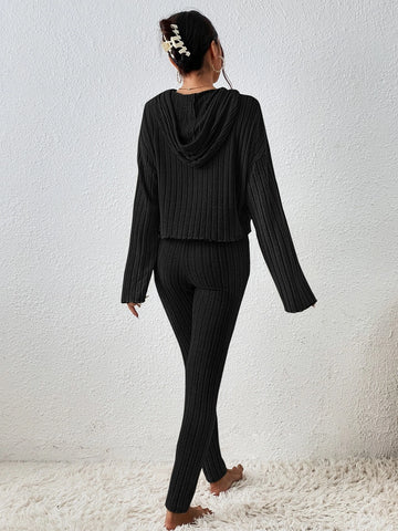 Unity Drop Shoulder Drawstring Hoodie & Leggings Unity Drop Shoulder Drawstring Hoodie & Leggings