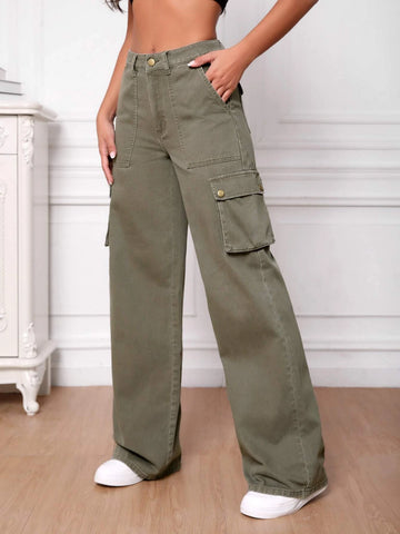 Tall Flap Pocket Cargo Jeans Tall Flap Pocket Cargo Jeans