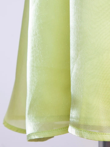 Square Neck Puff Sleeve Organza Smock Dress Square Neck Puff Sleeve Organza Smock Dress