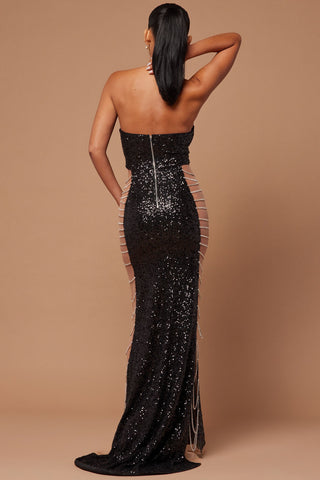 Emme Sequin Embellished Gown