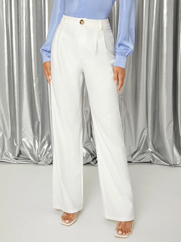 Unity Solid High Waist Wide Leg Pants