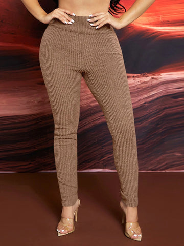 SXY Ruched Rib Knit Leggings