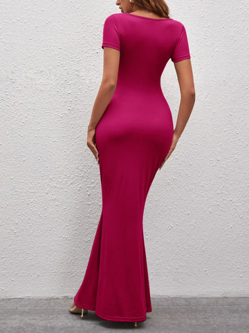 Square Neck Bodycon Dress