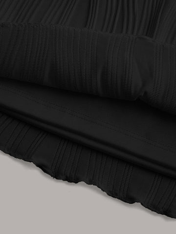 Twist Front Asymmetrical Hem Crop Tube Top & Bodycon Skirt