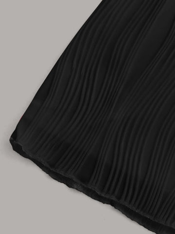 Twist Front Asymmetrical Hem Crop Tube Top & Bodycon Skirt