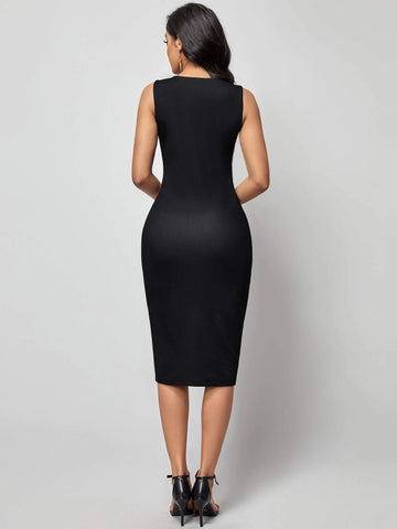 EMERY ROSE Color Block Bodycon Dress