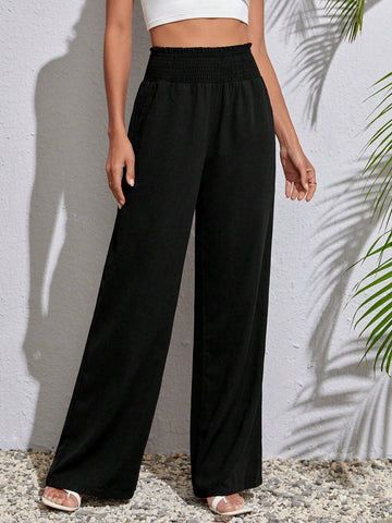 Tall Solid Wide Leg Pants