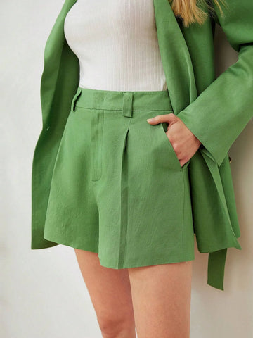 MOTF PREMIUM LINEN VISCOSE DRESS SHORTS