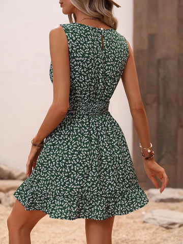 Ditsy Floral Print A-line Dress