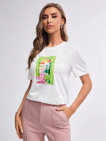 BIZwear Graphic Print Tee