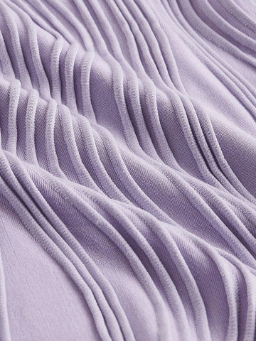 Twist Front Asymmetrical Hem Crop Tube Top & Bodycon Skirt