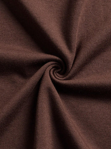 Letter Graphic Drop Shoulder Crop Tee