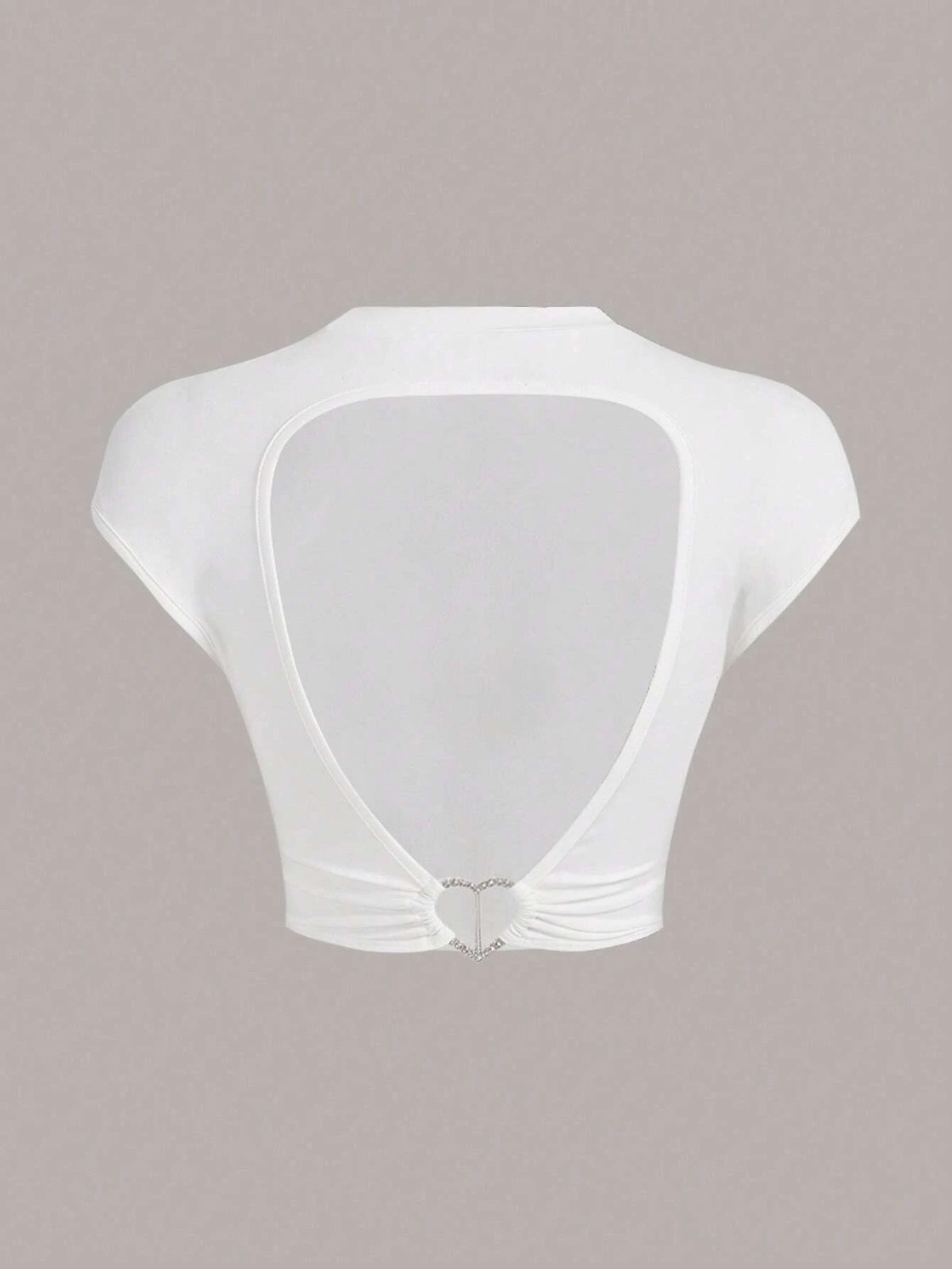 ICON O-ring Detail Cut Out Backless Crop Tee