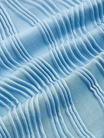 Twist Front Asymmetrical Hem Crop Tube Top & Bodycon Skirt