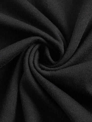 EZwear Letter & Wing Print Tee