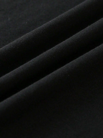 EZwear Bear Print Drop Shoulder Tee