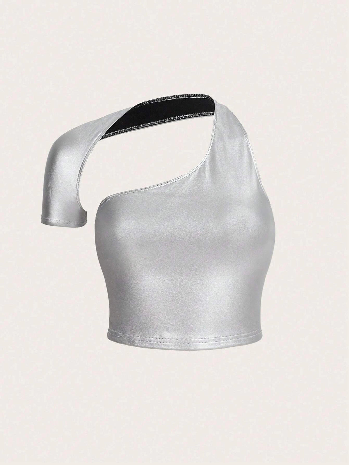 ICON Asymmetrical Neck Crop Tee