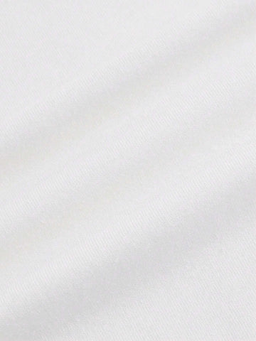 EZwear Palm Tree & Slogan Graphic Drop Shoulder Tee