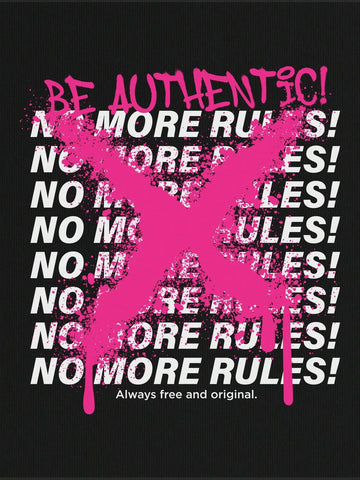 EZwear Letter Graphic Drop Shoulder Tee