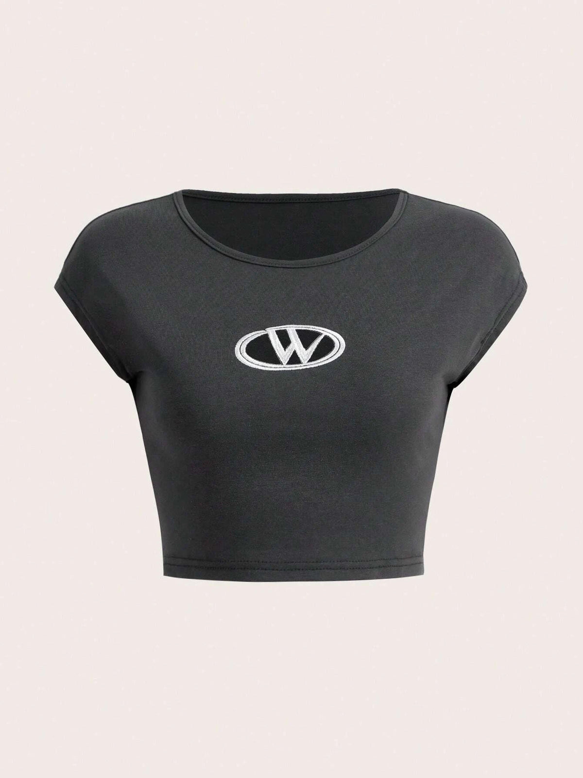 ICON Cut Out Patched Detail Crop Tee