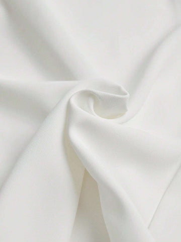 Lapel Collar Sleeveless Jumpsuit Without Belt