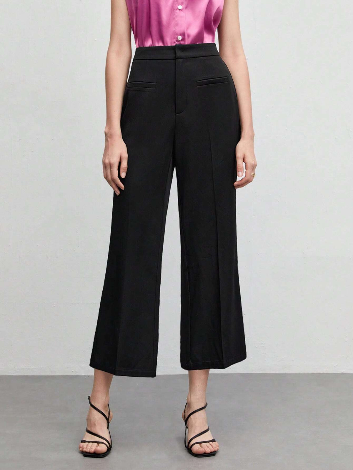BIZwear Solid Flare Leg Pants