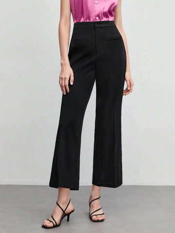 BIZwear Solid Flare Leg Pants
