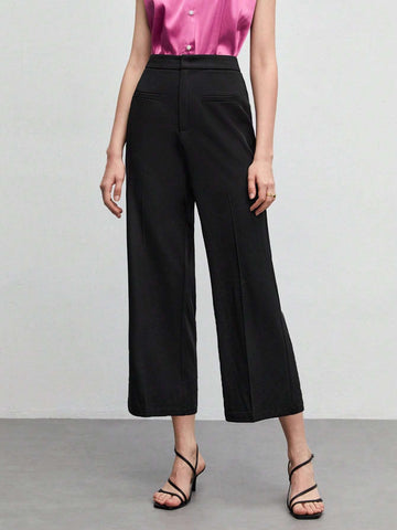 BIZwear Solid Flare Leg Pants