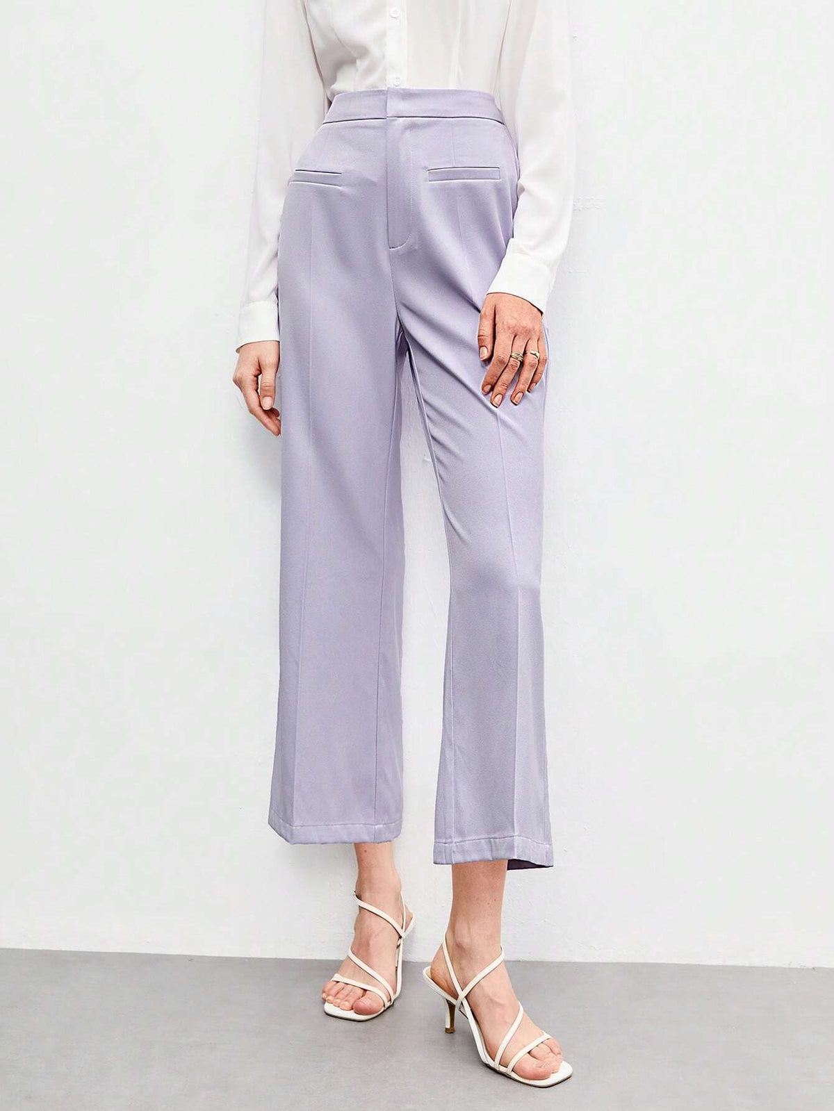 BIZwear Solid Zipper Fly Pants