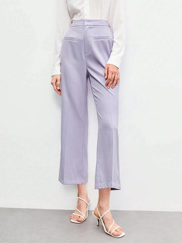 BIZwear Solid Zipper Fly Pants