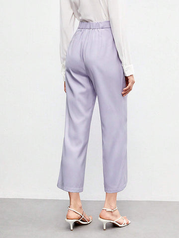 BIZwear Solid Zipper Fly Pants