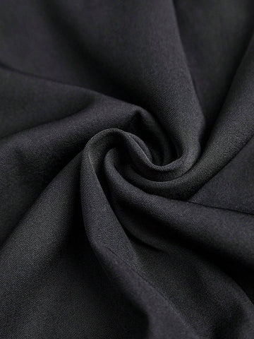 BIZwear Solid Split Hem Skirt